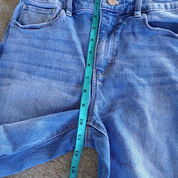 WHBM Slim Jeans Women Size 4 Medium Wash high rise - Picture 10 of 12